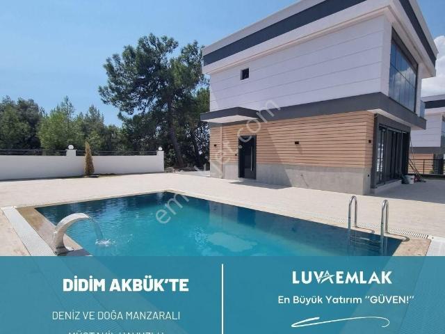 Didim Akbük Te Tam Müstakil Özel Havuzlu Deniz Manzaralı 3+1 Villa