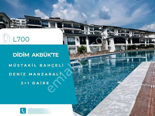 Didim Akbük'te Deniz Manzaralı Müstakil Bahçeli 2+1 Daire
