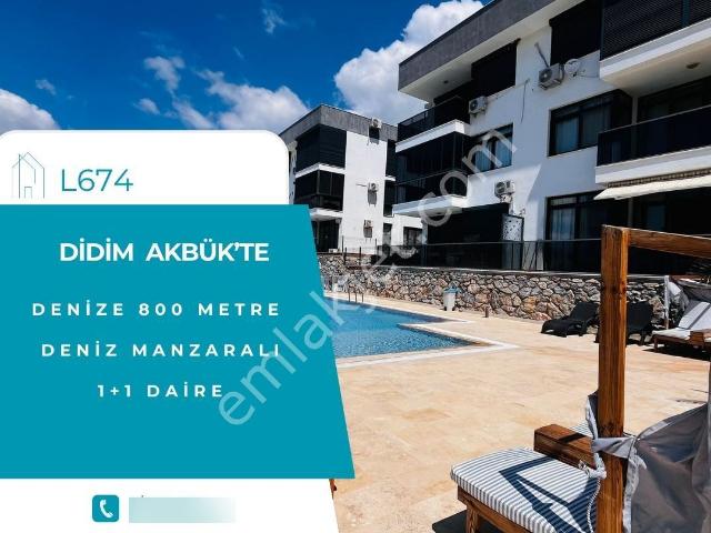 Didim Akbük'te Denize 800 Metre 1+1 Daire