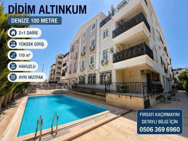 Didim Altınkumda Denize 2 Adım 2+1 110m2 Daire