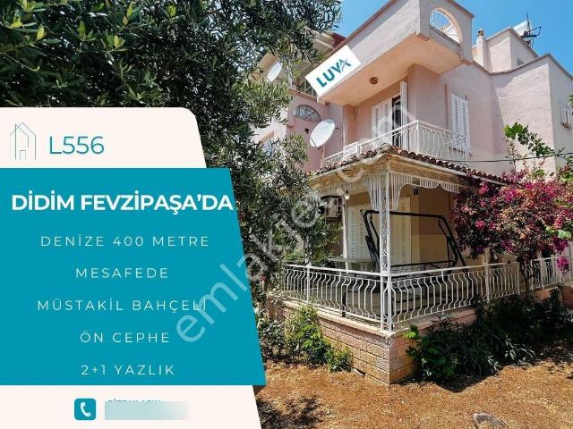Didim Fevzipaşa'da Denize 400 Metre Mesafede Geniş Bahçeli Ön Cephe 2+1 Yazlık