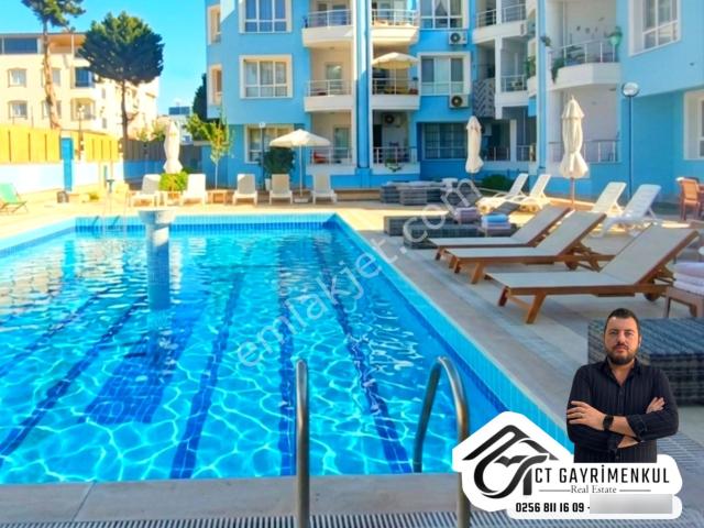 Didim'de Satılık 2+1 Havuzlu Sitede Havuz Cephe Orta Kat Masrafsız Daire !