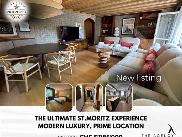 DIE BESTE WOHNUNG IM HERZEN VON ST. MORITZ