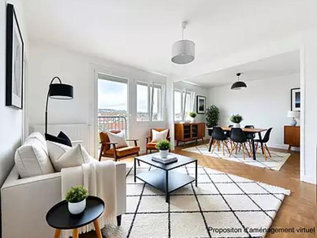 Dijon 21000 Achat / Vente appartement 3 pièces t3 au dernier étage cave