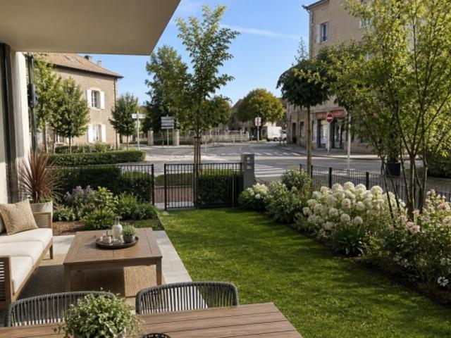 DISPONIBILITÉ IMMÉDIATE CUISINE + FRAIS DE NOTAIRE OFFERTS JOLI APPARTEMENT AVEC EXTÉRIEUR EN RDC + GARAGE À PROXIMITÉ DE LA GARE