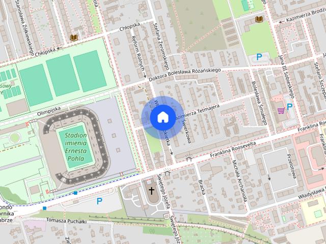 Do wynajęcia 2 pokojowe mieszkanie w Zabrzu przy ul. Łokietka 10