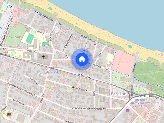 Do wynajęcia mieszkanie 2 pokoje Gdańsk Brzeźno