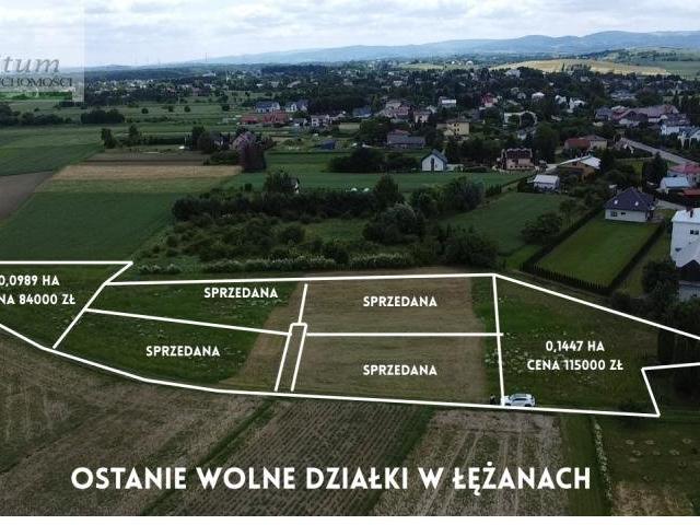 Do sprzedania działka 1000 m² w spokojnej okolicy Łężan