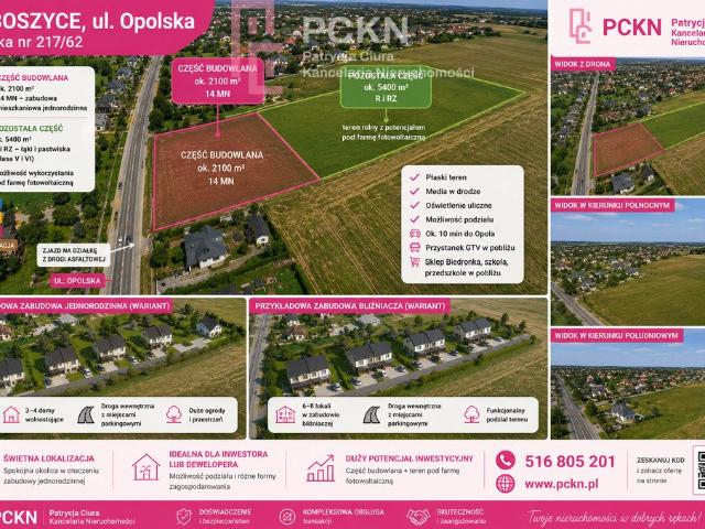 Do sprzedania działka 76 arów w Luboszycach z możliwością podziału