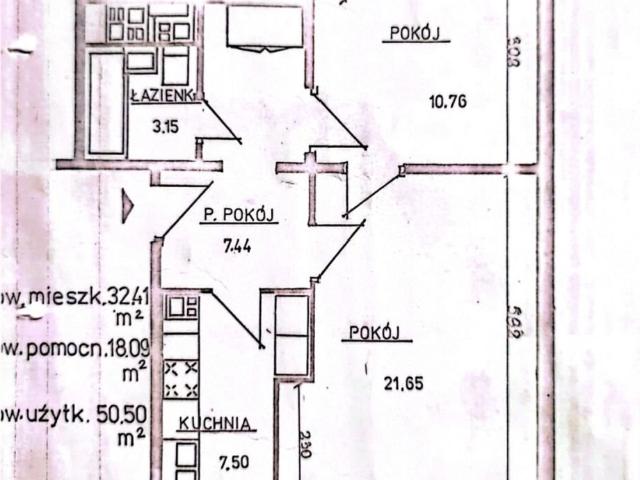 Do sprzedania funkcjonalne 2 pokojowe mieszkanie 50,5 m² w Warszawie