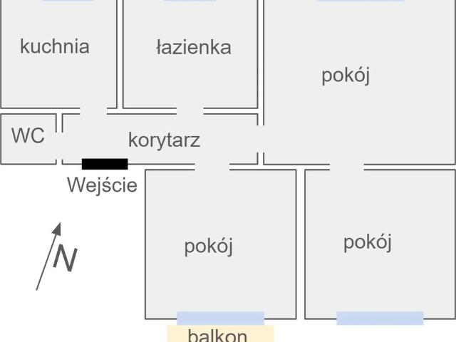 Do sprzedania przestronne 75 m² w kamienicy z wysokimi pokojami