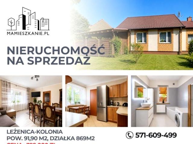 Dom 118,17 m², Leżenica Kolonia