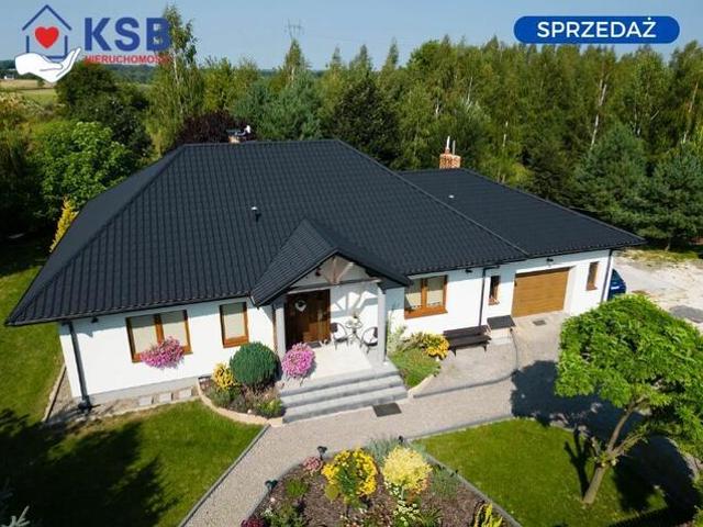 Dom 145m2 z ogrodem + garaż, działka 1666m2 Miłków