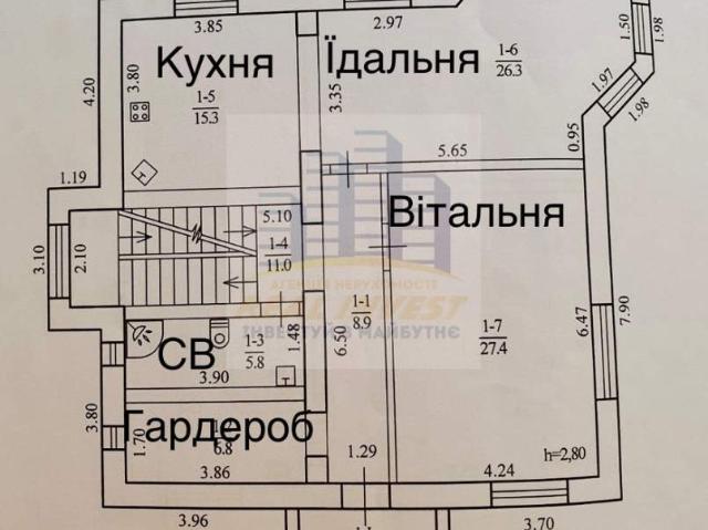 дом 309 m2 Орловщина