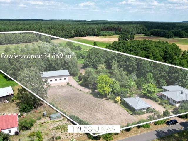 Dom, garaż, stadnina, magazyn, prywatny las i staw Bąbliniec