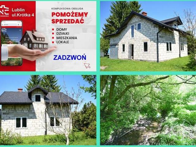 Dom do wykończenia graniczący z rz. Ciemięgą