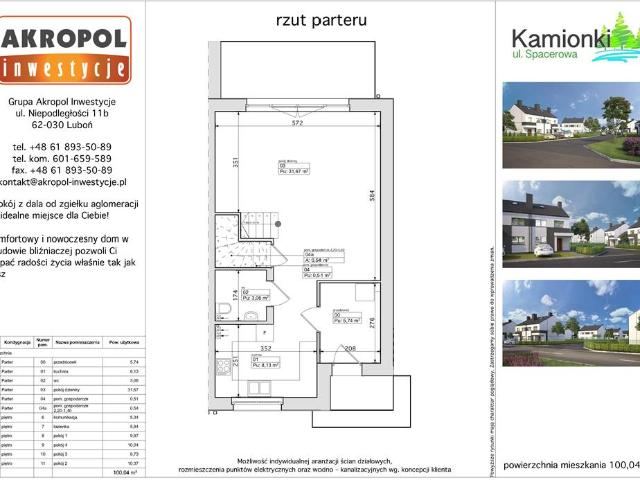 Dom, Kamionki, 100.04 m2, 5 pokoi