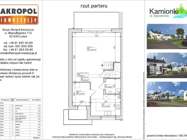 Dom, Kamionki, 100.04 m2, 5 pokoi