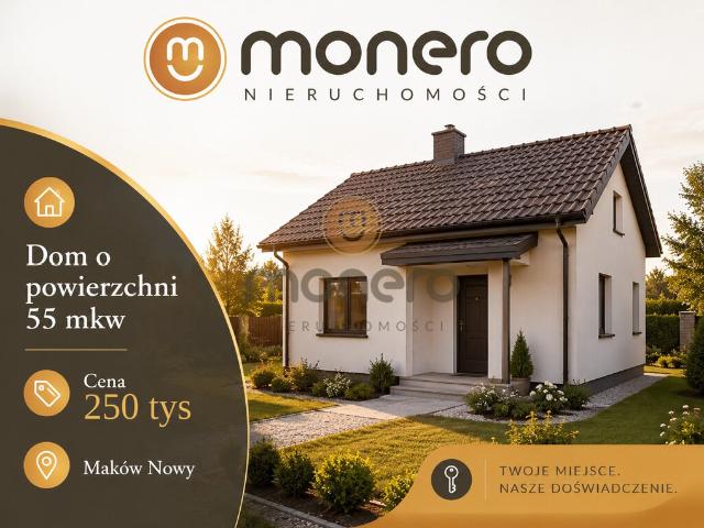 Dom, Maków Nowy, 55.00 m², sprzedam dom
