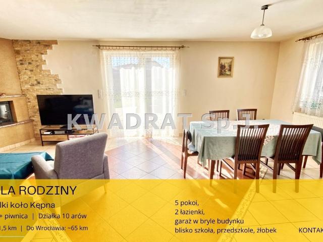 Dom na sprzedaż 5 pokoi kępiński, 140 m2, działka 1006 m2