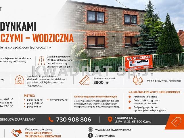 Dom na sprzedaż 6 pokoi kępiński, 138,06 m2, działka 3900 m2