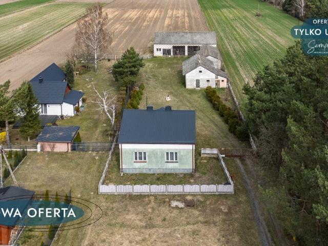 Dom na sprzedaż 3 pokoje poddębicki, 102 m2, działka 2203 m2