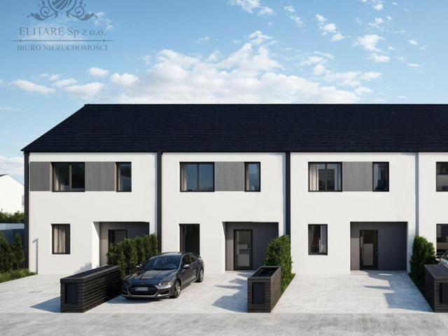 DOM szereg środkowy 102,50m2 z działką 148m2m2, Iwiny Siechnice