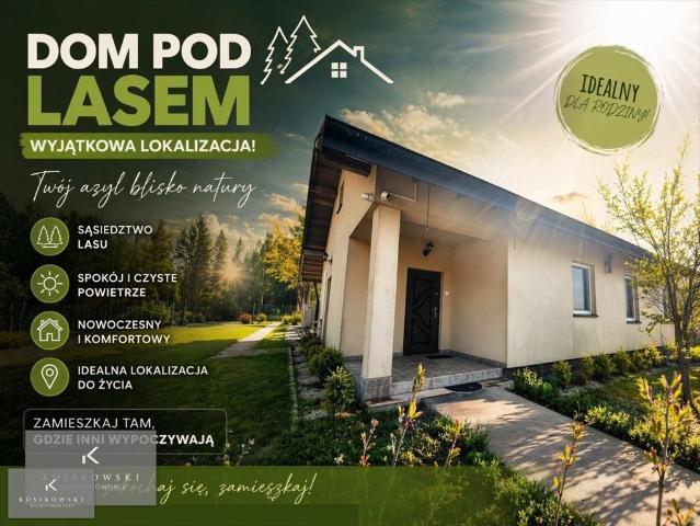 Dom pod lasem w Bałdowicach, 78 m², energooszczędny