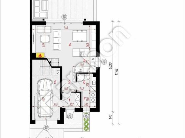 Dom w zabudowie bliźniaczej 115,70 m2 Tajęcina 5 pokoi