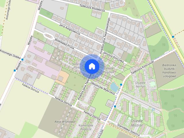 Dom w zabudowie bliźniaczej z ogródkiem w Pogórzu