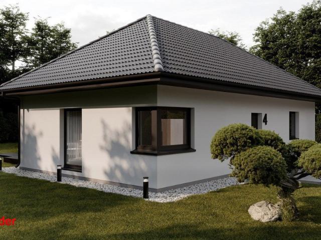 Dom wolnostojący 90,8 m2 z garażem i pompą ciepła