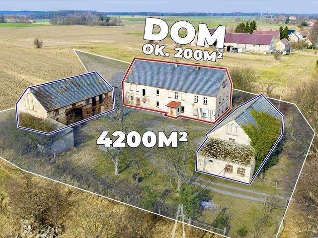 Dom z potencjałem inwestycyjnym, 8 pokoi, 4200 m² działki