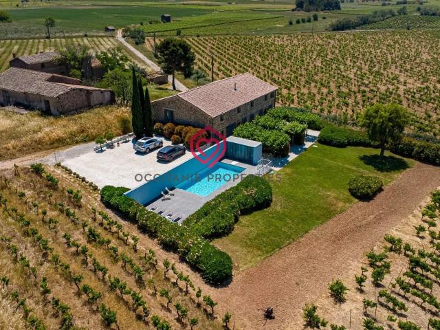 Domaine de Prestige avec Gîtes et Vignoble dans le Minervois 296m² Rieux Minervois