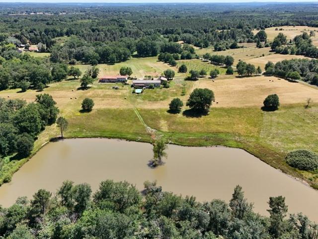 Domaine de 28 hectares avec étang privé, maison, 2 gîtes et plus de 400 m² de dépendances