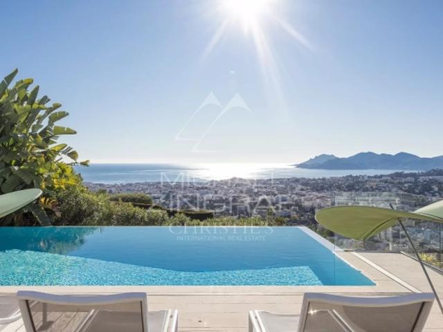 Domaine fermé Villa contemporaine avec vue mer panoramique