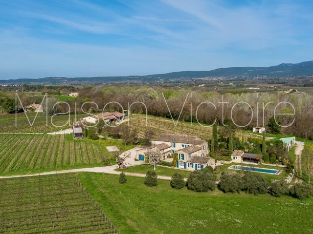 Domaine viticole du Luberon sur 34ha avec mas. 260m² Ménerbes