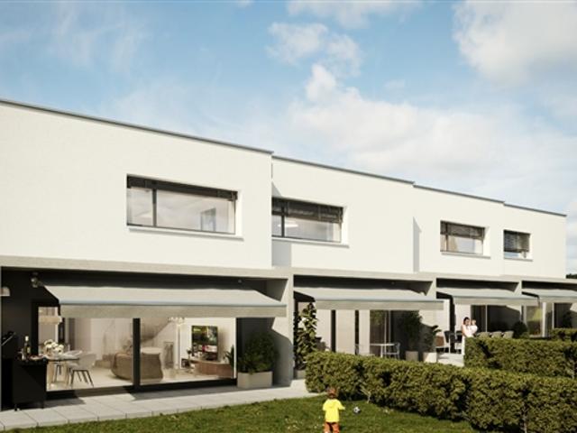 Domdidier, zum Verkauf, angrenzende 4.5 Zimmer Villen mit Garten
