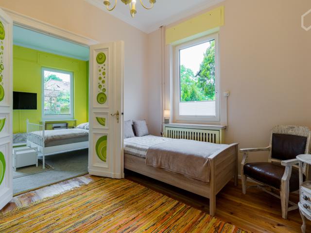 Domestic home in the center of Hermsdorf with garden terrace