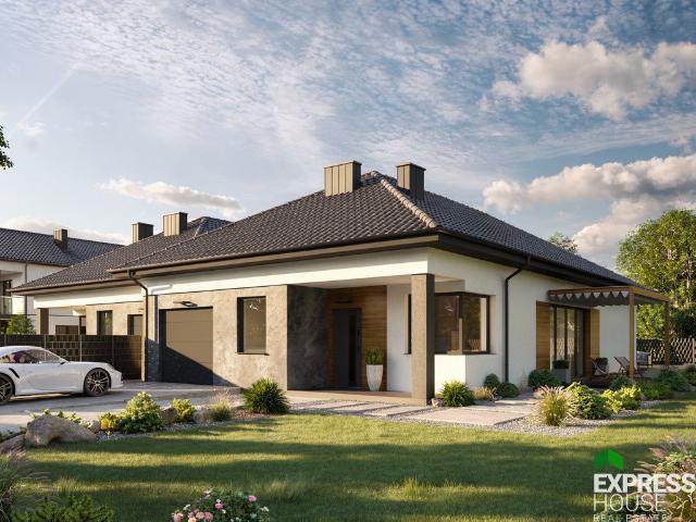 Dom bliźniak 137 m2 z garażem w Dominowie
