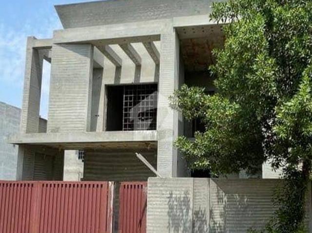 Doble hight lobby grey structure house 8 marla available for sale in c block