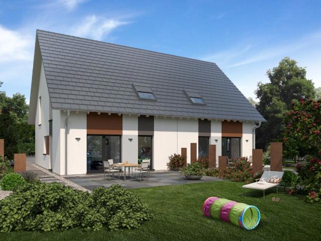 Doppelt sparen. Doppelhaushälfte als klimafreundlicher Neubau mit PV Anlage. Kfw Förderung 100.000, ab 1,73%. Energiekosten zusätzlich gespart