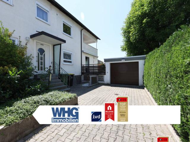 Doppelhaushälfte mit Garage und großem Garten