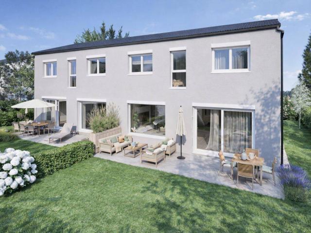 Doppelhaushälfte | 123 m² Wohnfläche & bis zu 3 Meter Raumhöhe | Garten, 2 Parkplätzen | Ziegelmassivbauweise