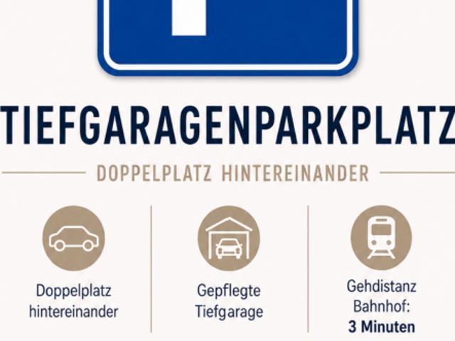 Doppelparkplatz im Zentrum von Meilen!