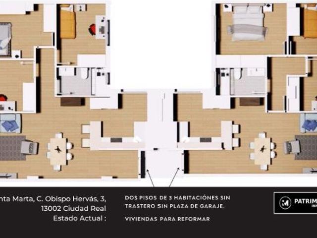 Dos Pisos en venta calle Obispo Hervás con Alárcos