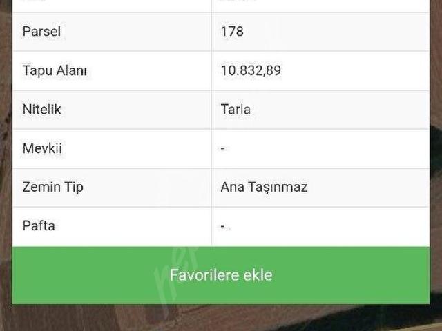 DOSEMEALTI KOVANLIK MAH 10.832 M2 TARLA