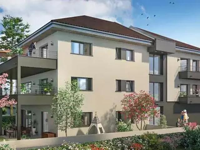 Douvaine 74140 Achat / Vente appartement 4 pièces t4 au dernier étage jardin
