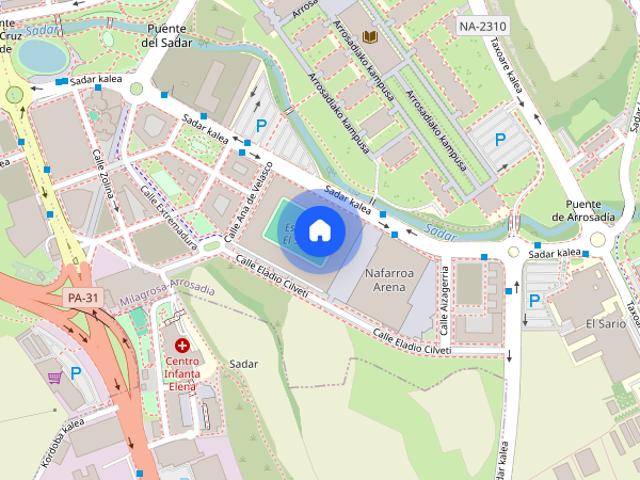 Double bed in Room for rent near the UPNA, Pamplona