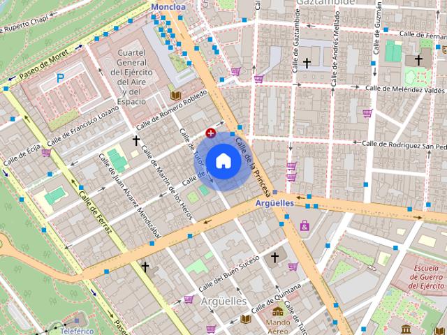 Double bed in Rooms for rent in 7 bedroom apartment in Moncloa Aravaca