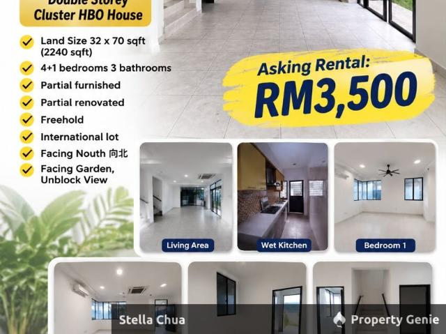 Double Storey Cluster For Rent in Adda Height @ Legend Brown